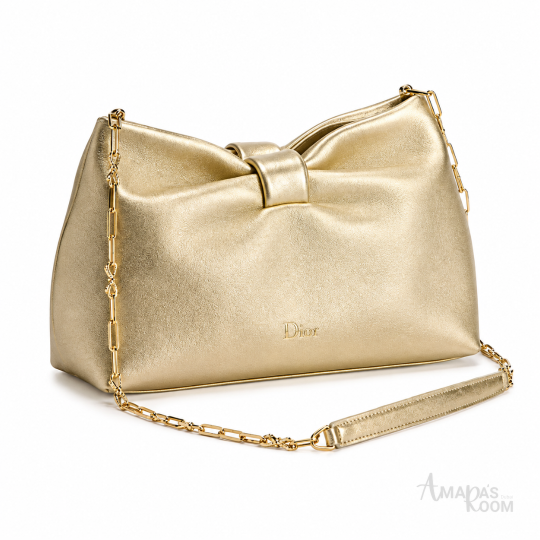 Dior Bow Lambskin Clutch - View 3