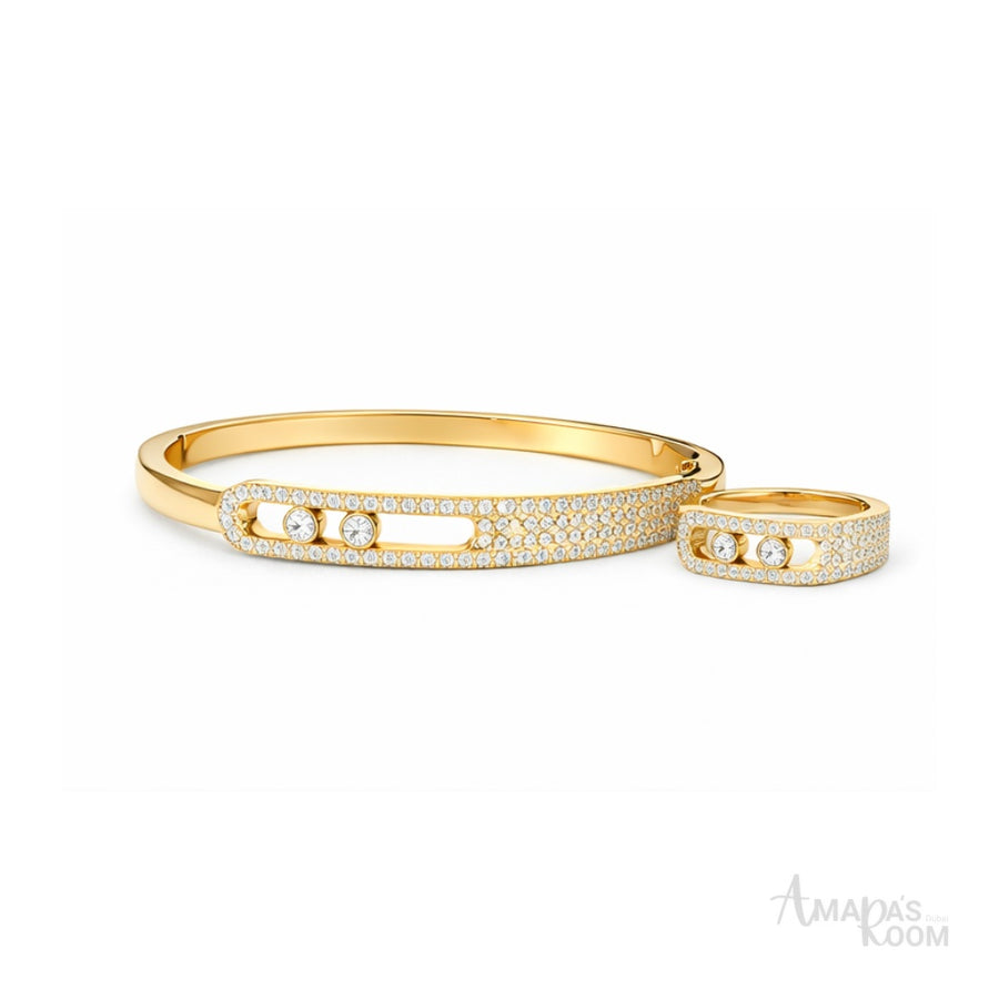 Messika Jewelry | Banlge Set White Gold Diamonds