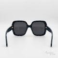 Chanel Sunglasses Signature Lettering – Black & Blue - View 3