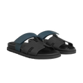 Hermès Chypre Sandals – Noir / Bleu Céleste - View 1