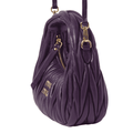 MIUMIU Wander matelassé nappa leather hobo mini-bag 