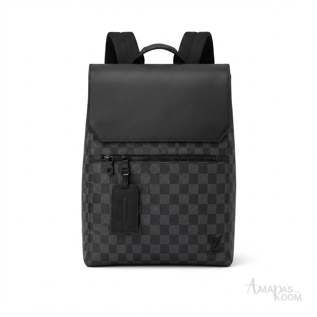 Louis Vuitton Backpack – Grey & Black - View 2