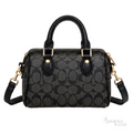 Coach Bag | Mini Rowan Crossbody Bag – Charcoal – Black Signature