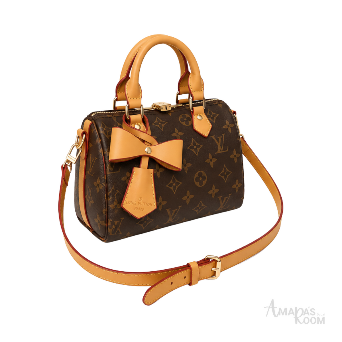 Louis Vuitton Speedy 20 Monogram Canvas Tan Bag – product view