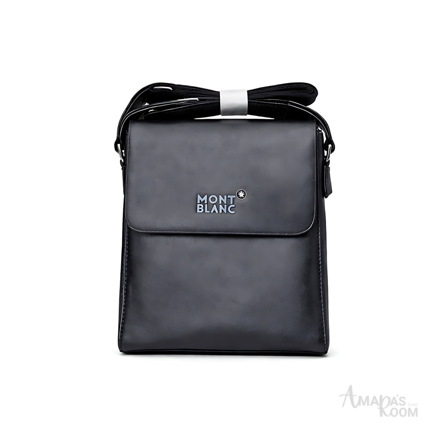 Mont Blanc Crossbody Bag | Mont Blanc Black Leather - View 1