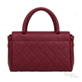 Chanel Bag | Coco Handle Small Flap Bag – Burgundy (Wine Red – Bordeaux quilted caviar leather with gold-tone hardware)