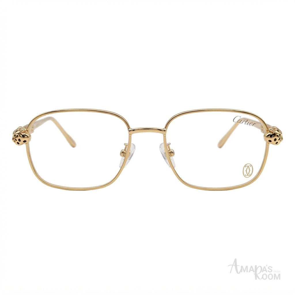 Cartier Panthère de Cartier Gold-Tone Optical Frames - View 1