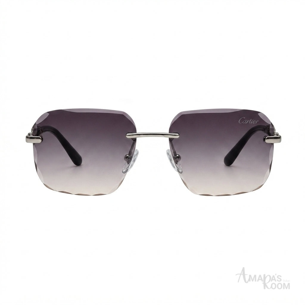 Cartier Sunglasses Rimless Diamond Cut – Gradient Lens - View 1