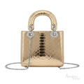 Dior Mini Lady Dior Bag – Metallic Gold - View 4