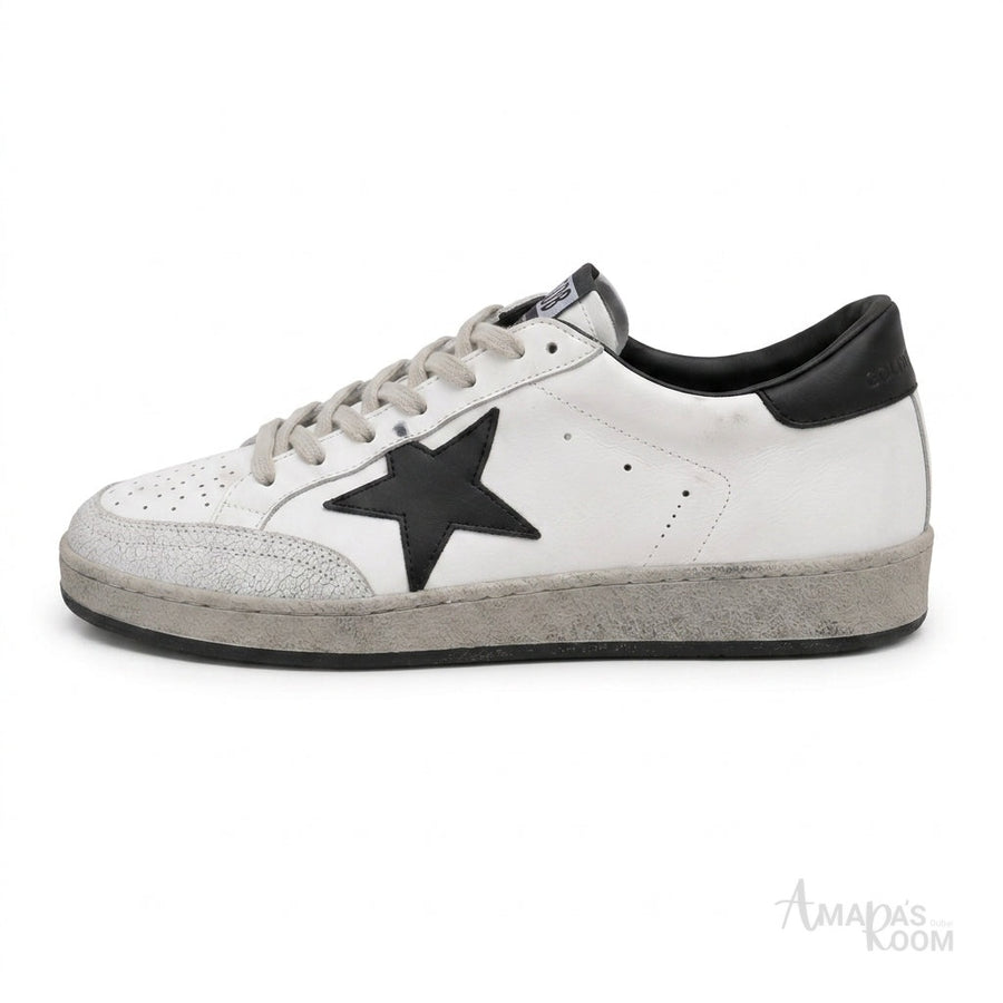 Golden Goose Ball Star Sneakers – White & Black - View 1