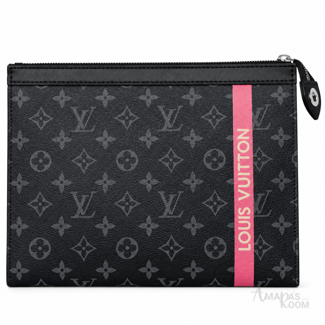 Louis Vuitton Bag | Pouch Pink LV Strip