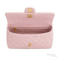 Chanel Classic Flap Bag – Pink Quilted Leather - View 3