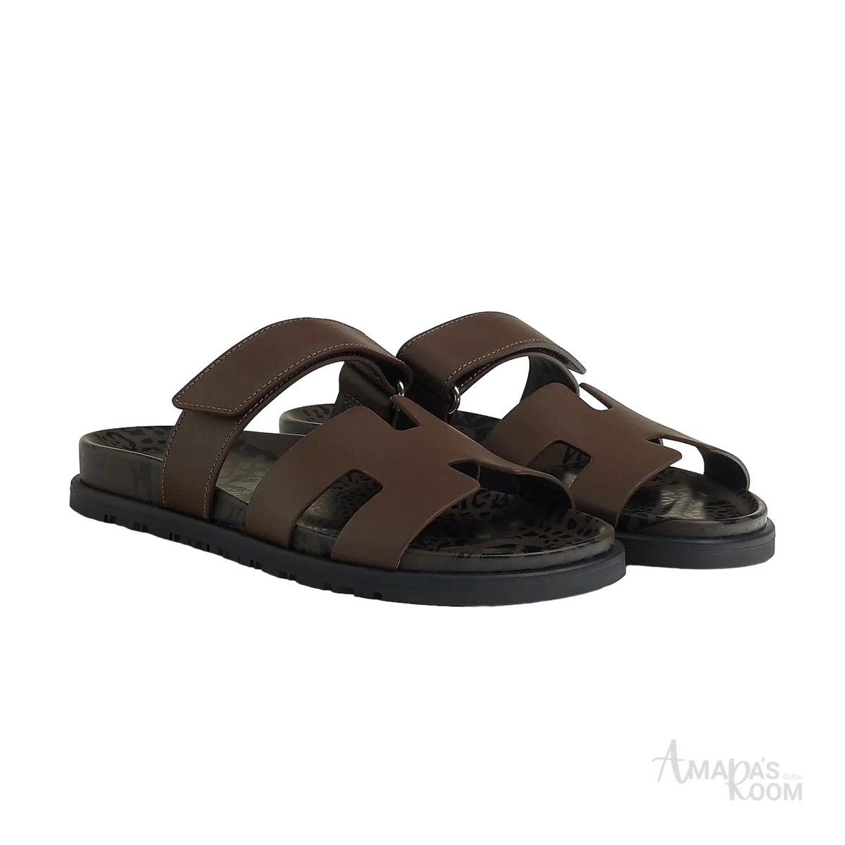 Hermès Chypre Sandals – Écorce - View 1