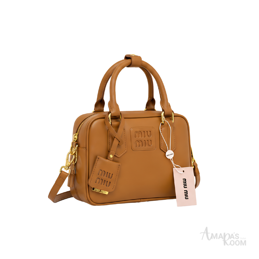 Miu Miu Arcadie Leather Bag – Light Brown - View 2