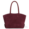 Alo Faux-Suede Tote Bag – Burgundy - View 2
