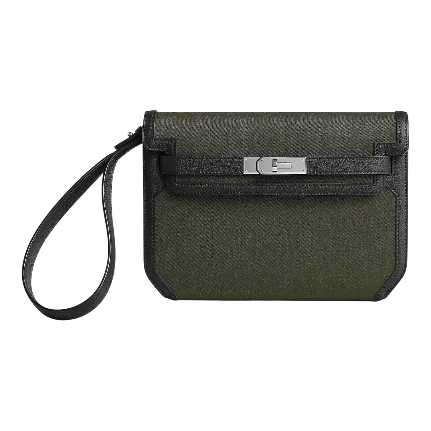 Hermès Depeche 25 Pouch – Tourbe / Noir - View 1