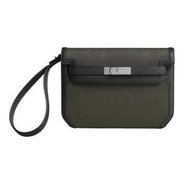 Hermès Depeche 25 Pouch – Tourbe / Noir - View 1