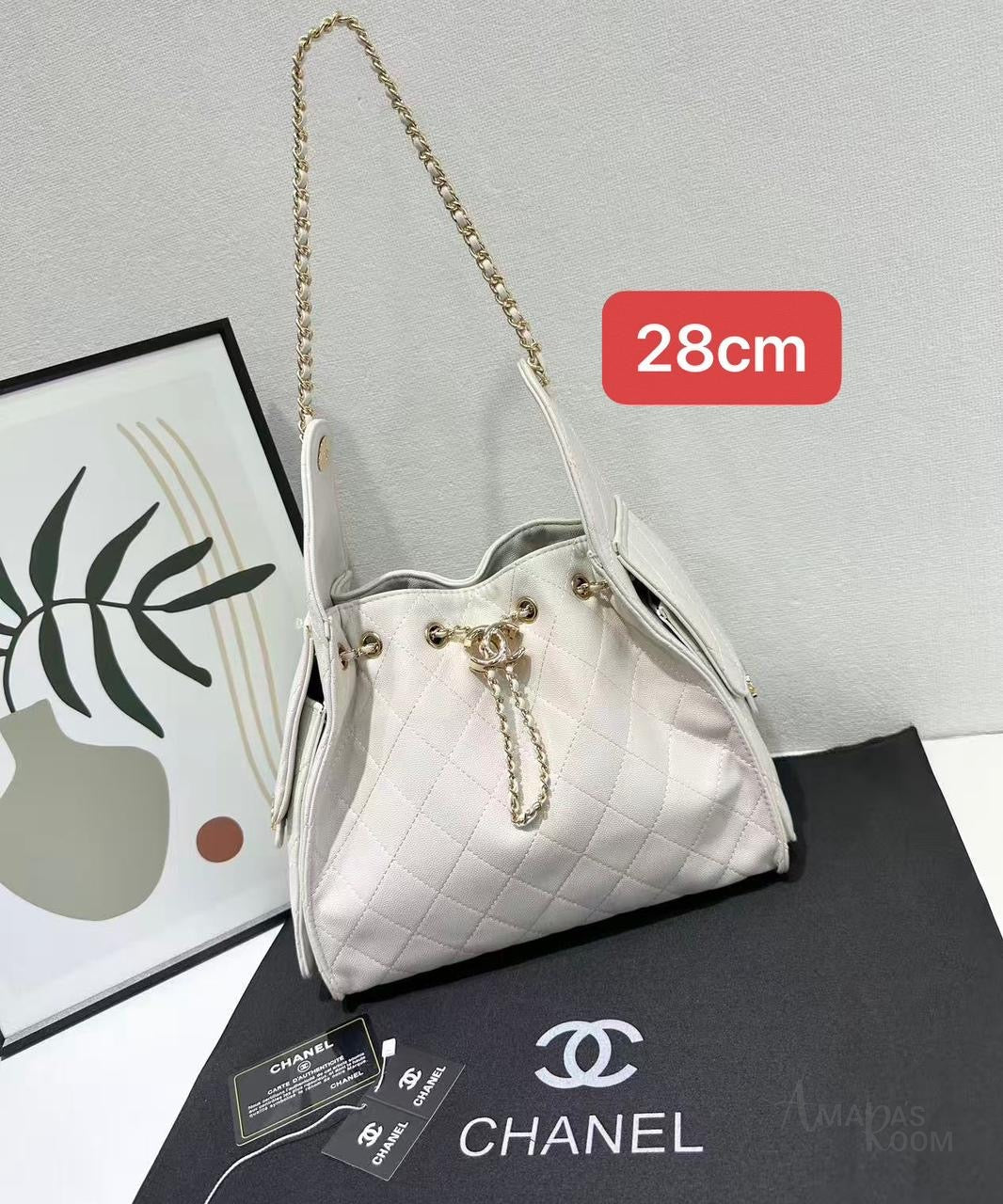 Chanel Bag 25 Small Hobo White – product view