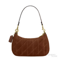 Coach Teri Quilted Shoulder Bag – Brown - View 4