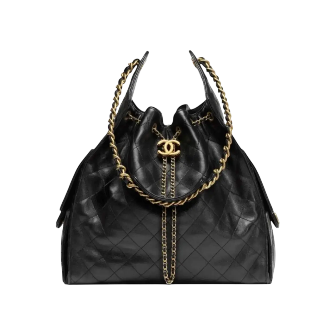 Chanel 25 Medium Handbag – Gold & Black - View 1