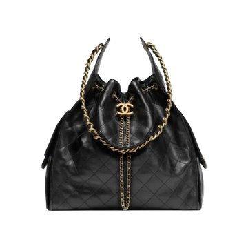 Chanel 25 Medium Handbag – Gold & Black - View 1