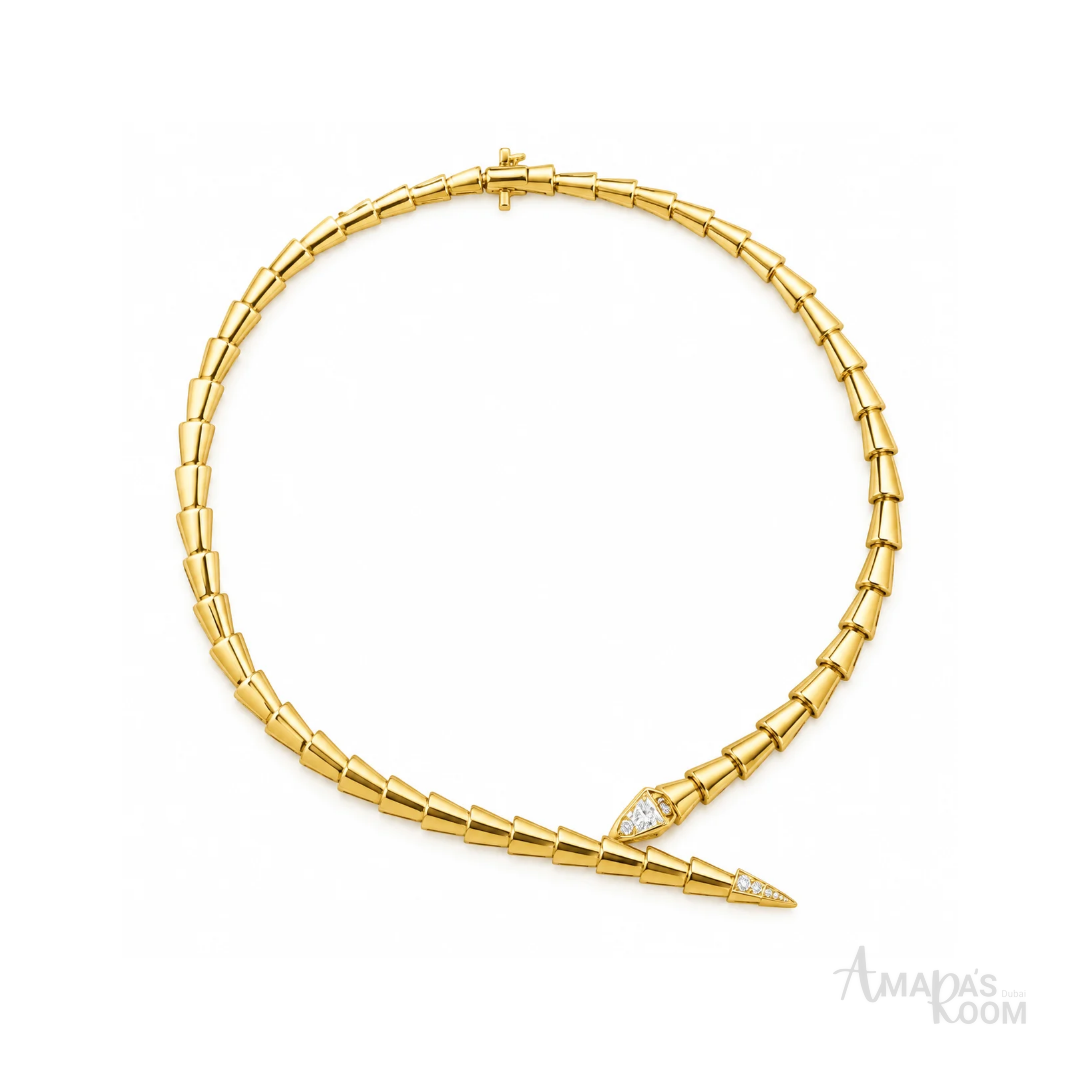Bvlgari Yellow Gold and Diamond Serpenti Viper