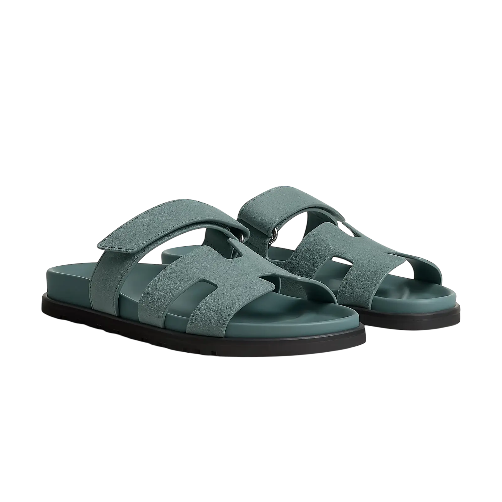 Hermès Chypre Sandals – Bleu Tonerre - View 1