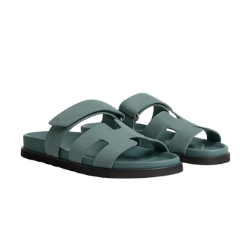 Hermès Chypre Sandals – Bleu Tonerre - View 1