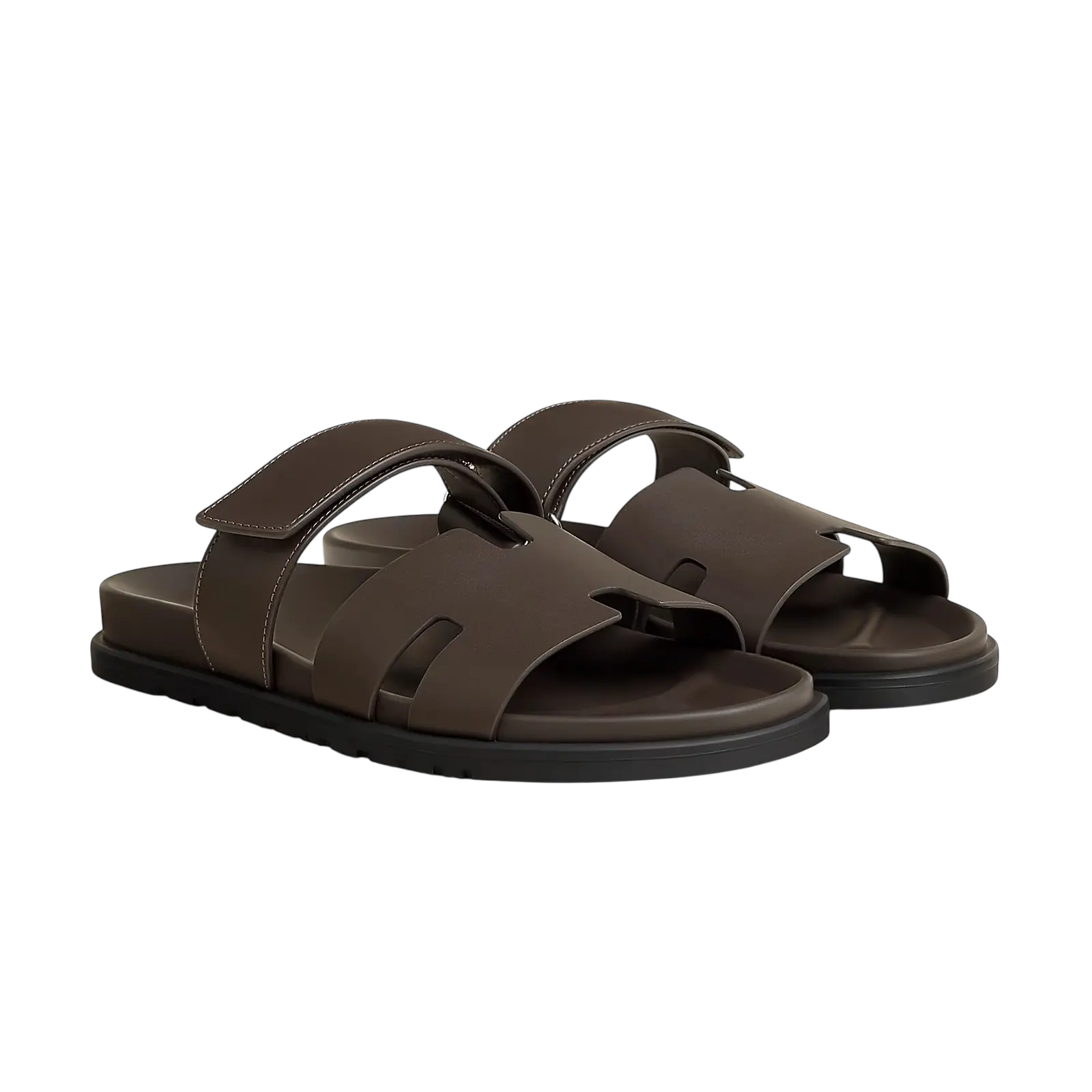 Hermès Chypre Sandals – Ecorce - View 1