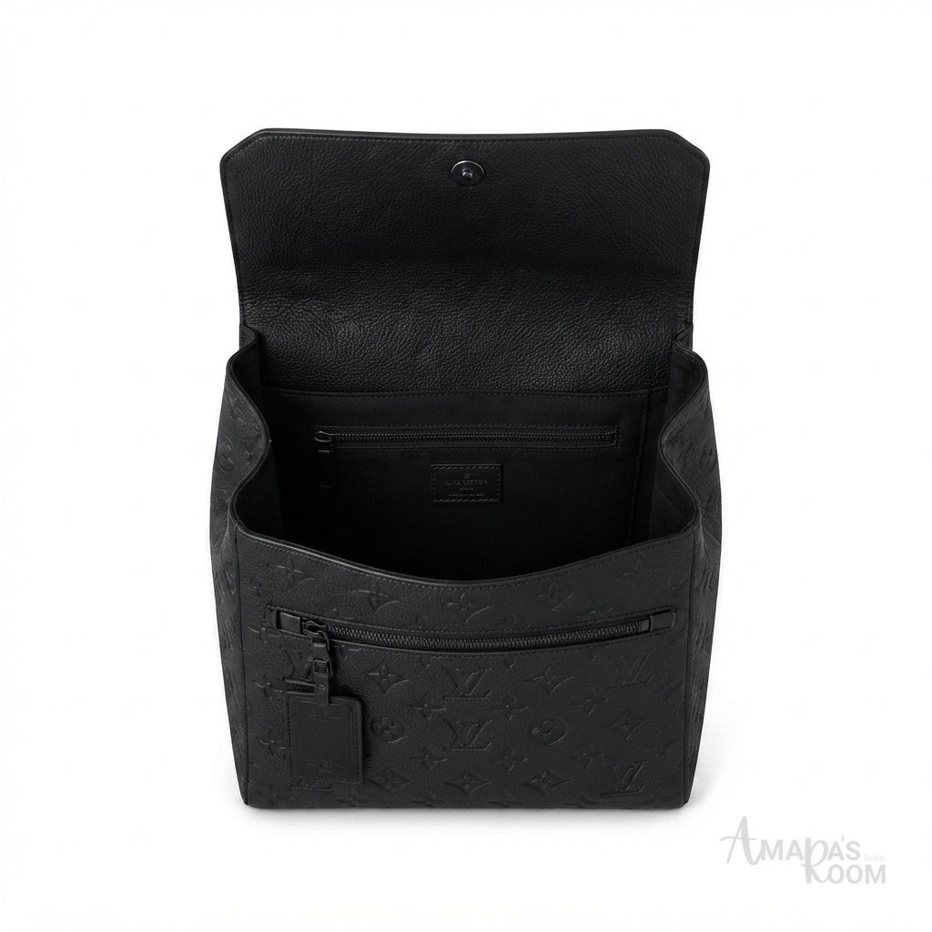 Louis Vuitton Backpack – Black Leather - View 4