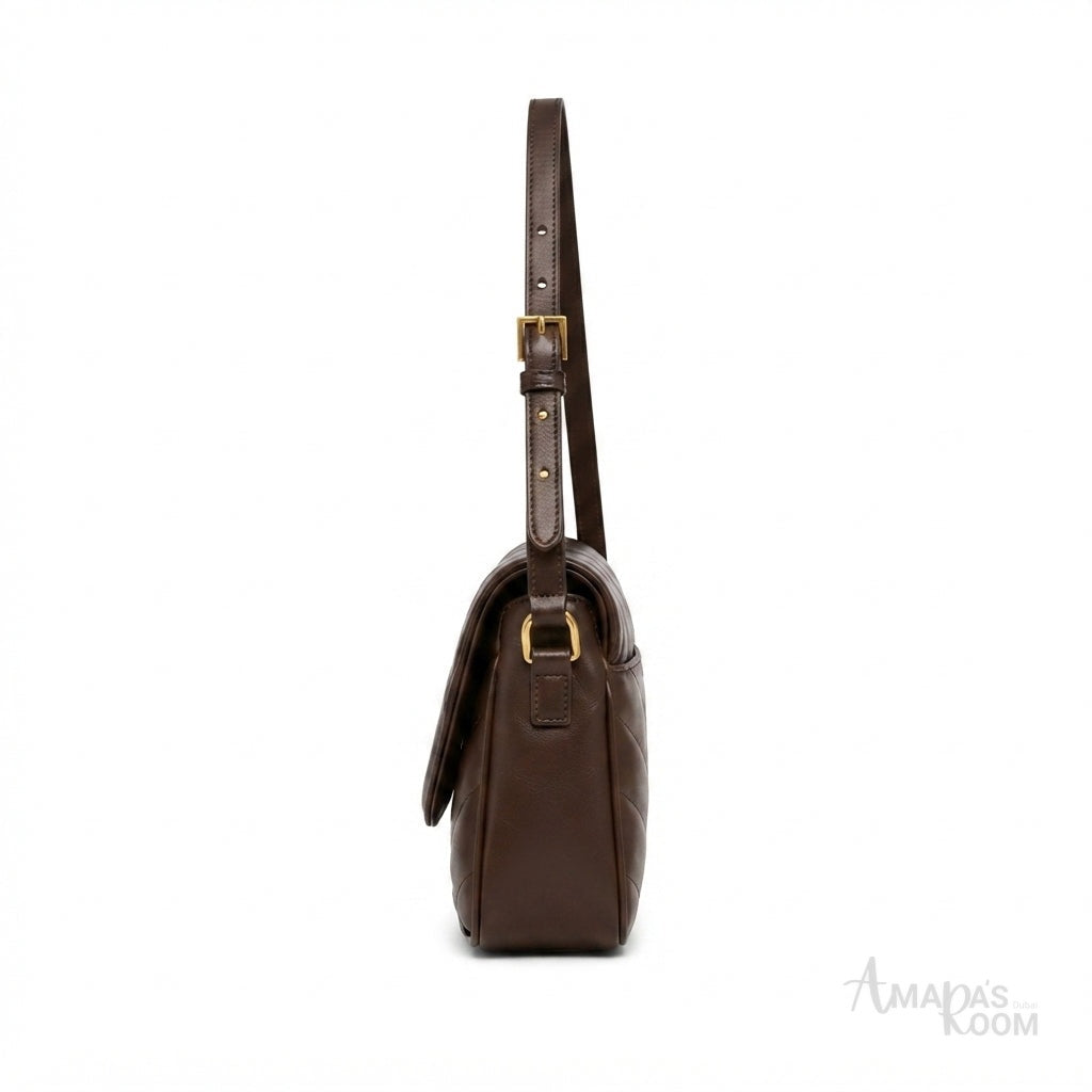 Saint Laurent Loulou Crossbody Bag – Dark Brown - View 3