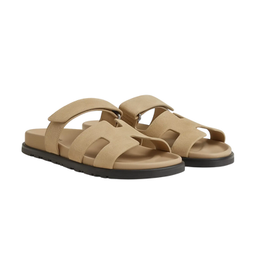 Hermès Chypre Sandals – Beige Lin - View 1