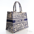Dior Toile de Jouy Tiger Embroidery Bag – Blue - View 2