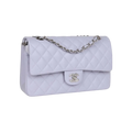 Chanel Classic Double Flap Bag Lavender Caviar Silver Hardware - View 2