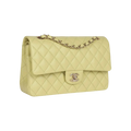Chanel Classic Double Flap Bag Light Green Lambskin Light Gold Hardware - View 2