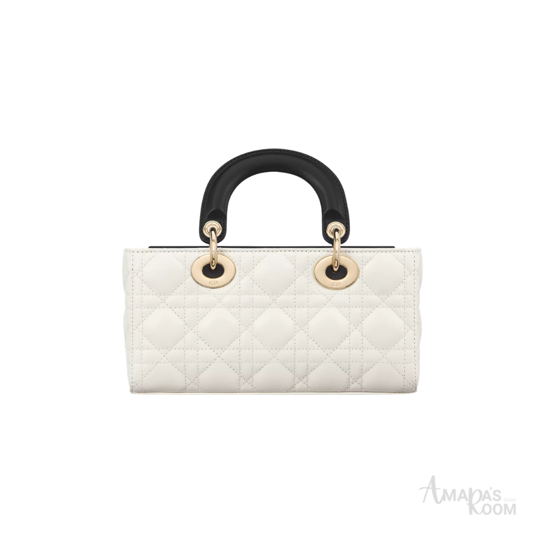 Dior Lady D-Joy Quilted Leather Bag – White - View 3