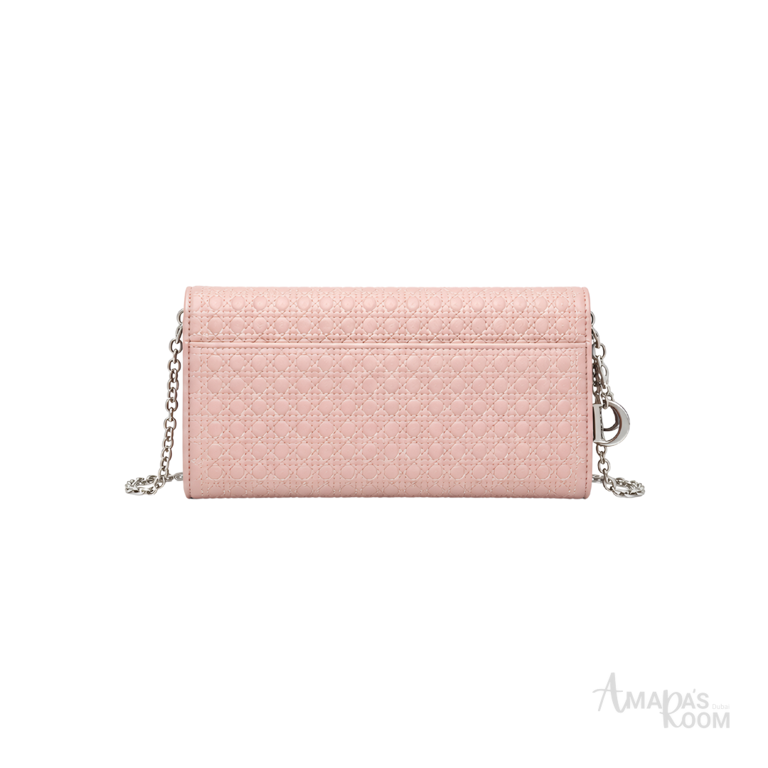 Dior Cannage Chain Wallet – Light Pink - View 4