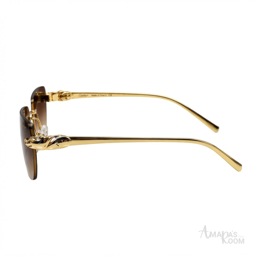 Cartier Sunglasses Panthère de Cartier Brown Gradient - View 2