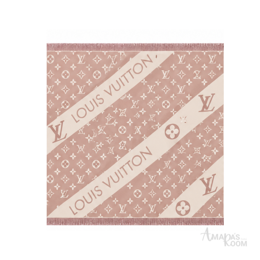 Louis Vuitton Scarf | Monogram Pink Cream