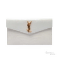 Saint Laurent Uptown Chain Wallet – White - View 1