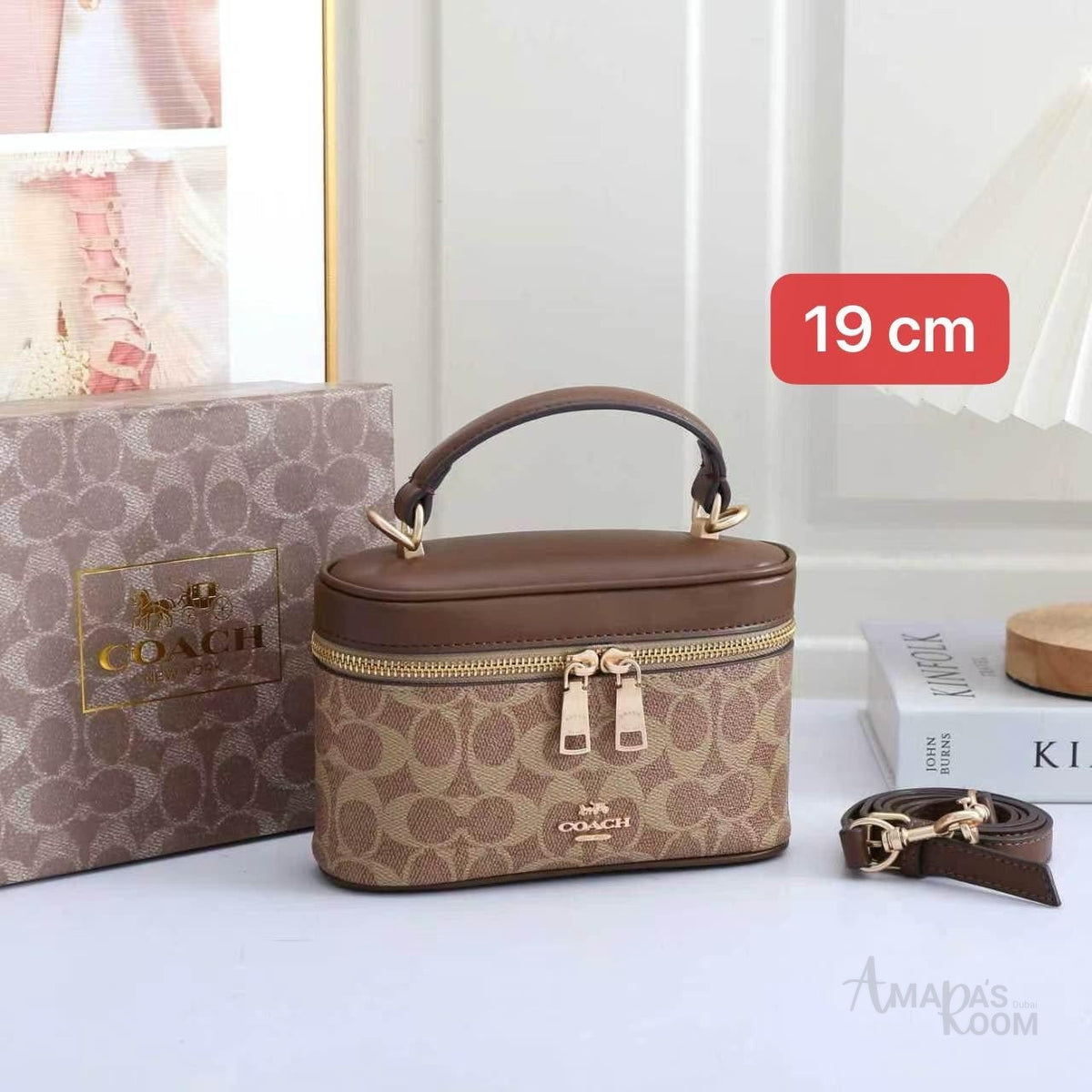 Coach Rainer Crossbody Bag 18 in Signature Canvas – Tan - View 5