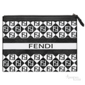 Fendi – Flat Pouch Clutch Bag Black & White