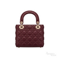 Dior Lady Dior Handbag – Burgundy - View 4