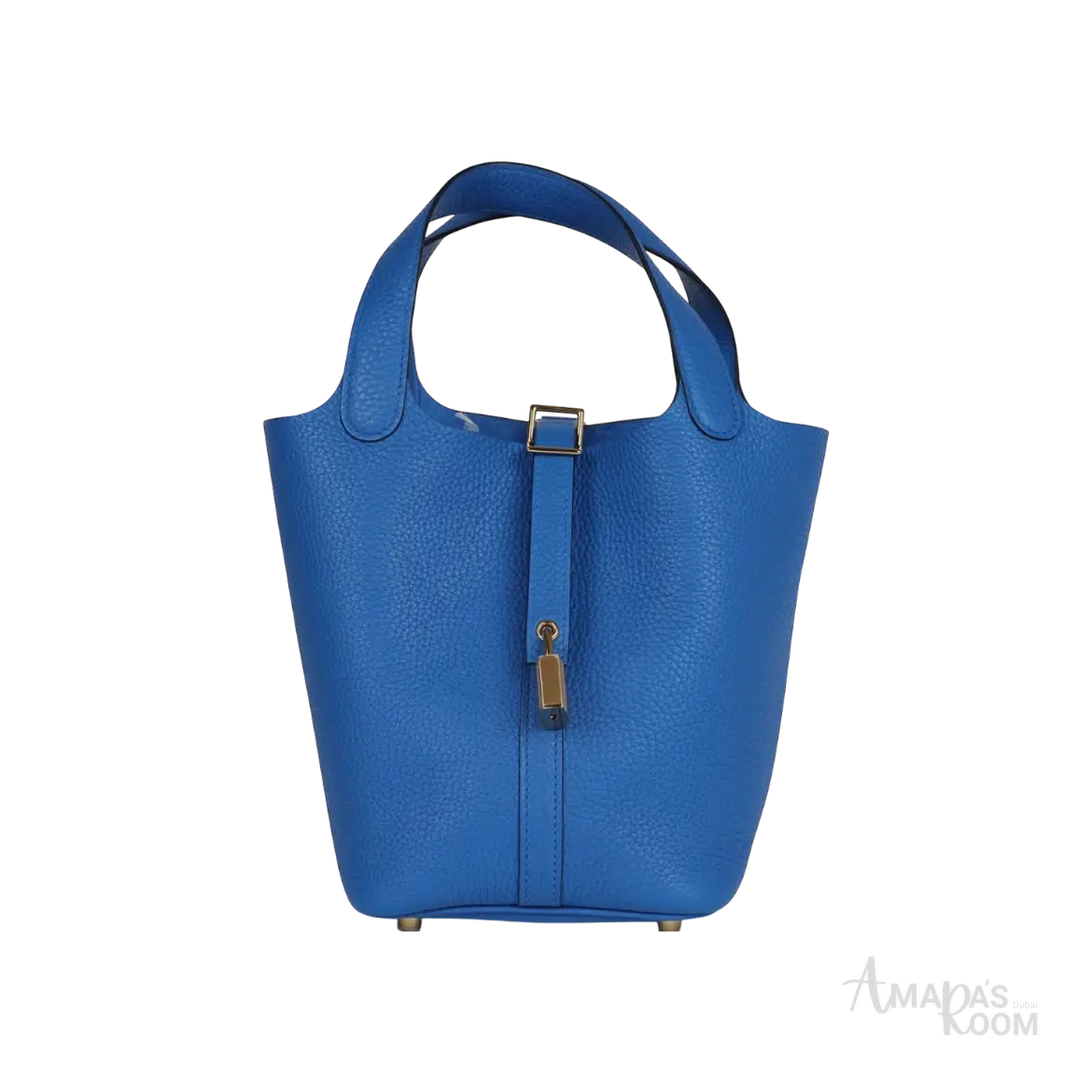 Hermès Picotin Lock 18 Bucket Bag – Bleu Royal Clemence Gold Hardware - View 1