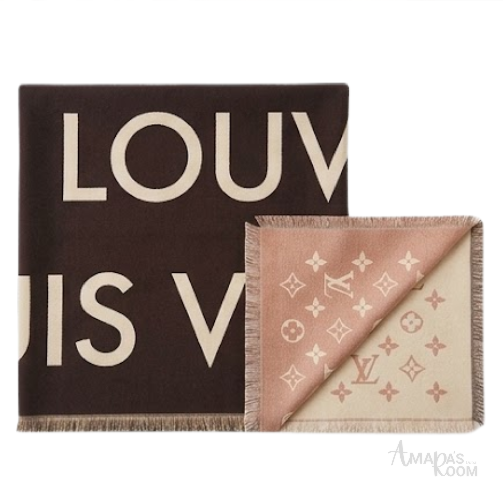 Louis Vuitton | Scarf Monogram Stripe Brown - View 4