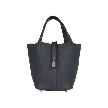 Hermès Picotin Lock 18 Bucket Bag – Ardoise Clemence Palladium Hardware - View 1