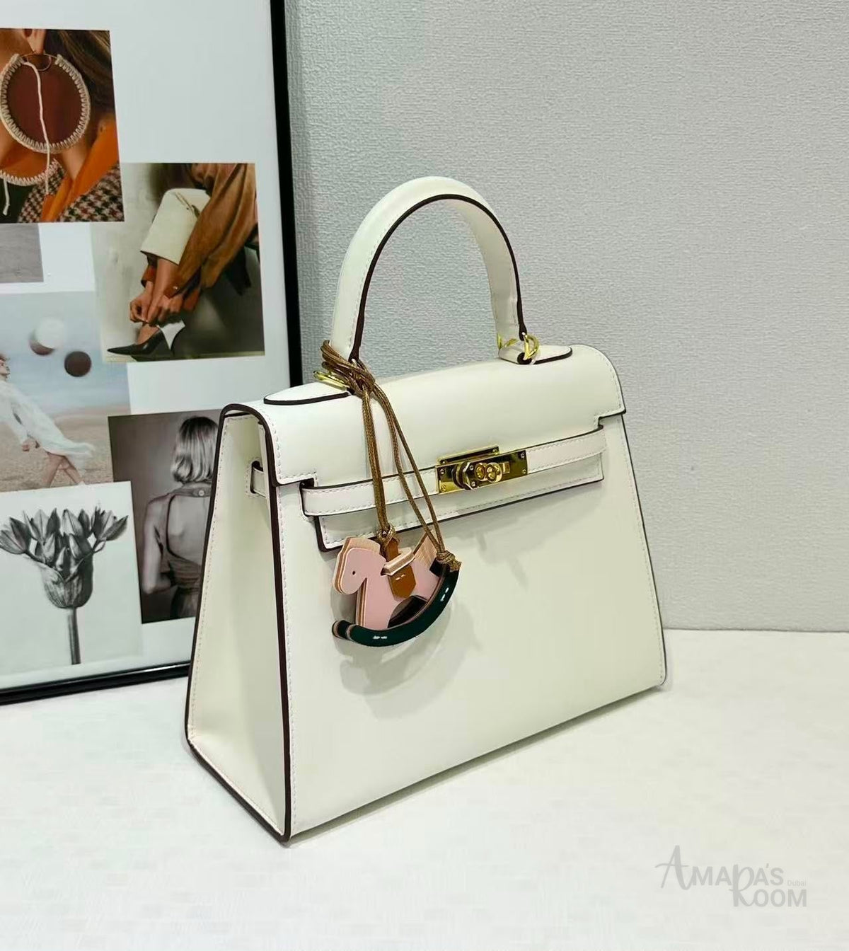 Hermès Kelly Sellier Bag – White - View 5