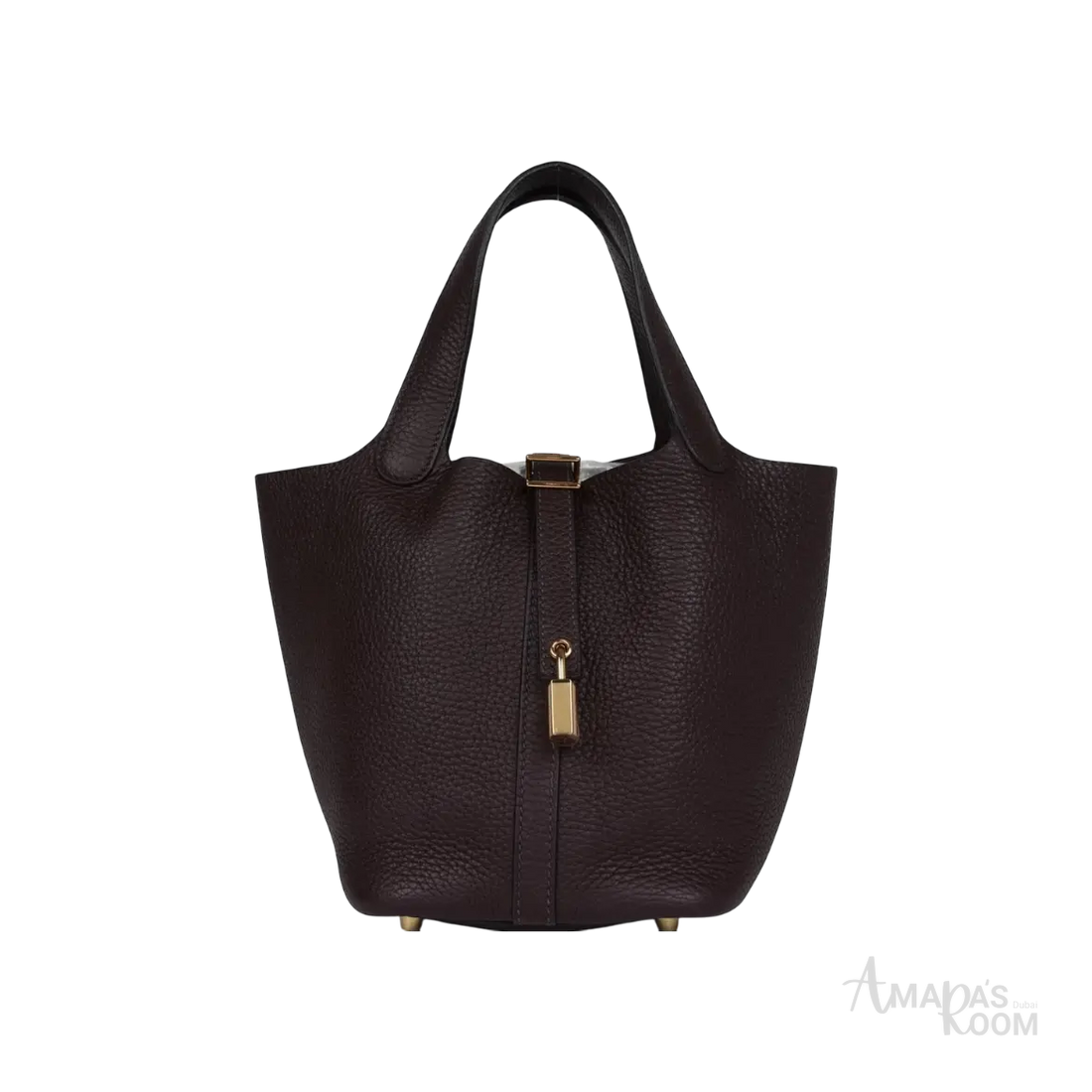 Hermès Picotin Lock 18 Bucket Bag – Rouge Sellier Clemence Gold Hardware - View 1