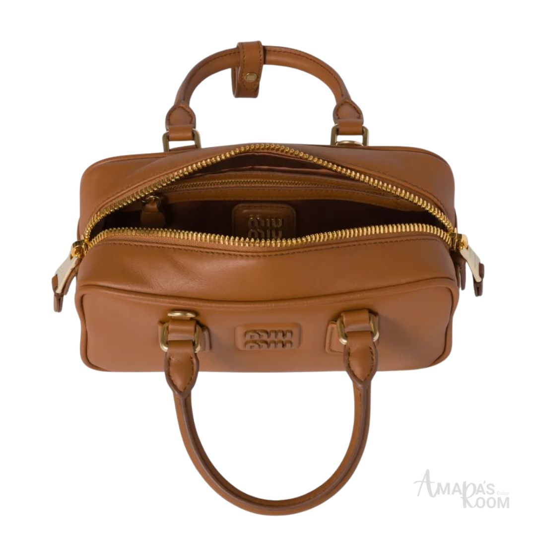 Miu Miu Arcadie Leather Bag – Brown - View 3