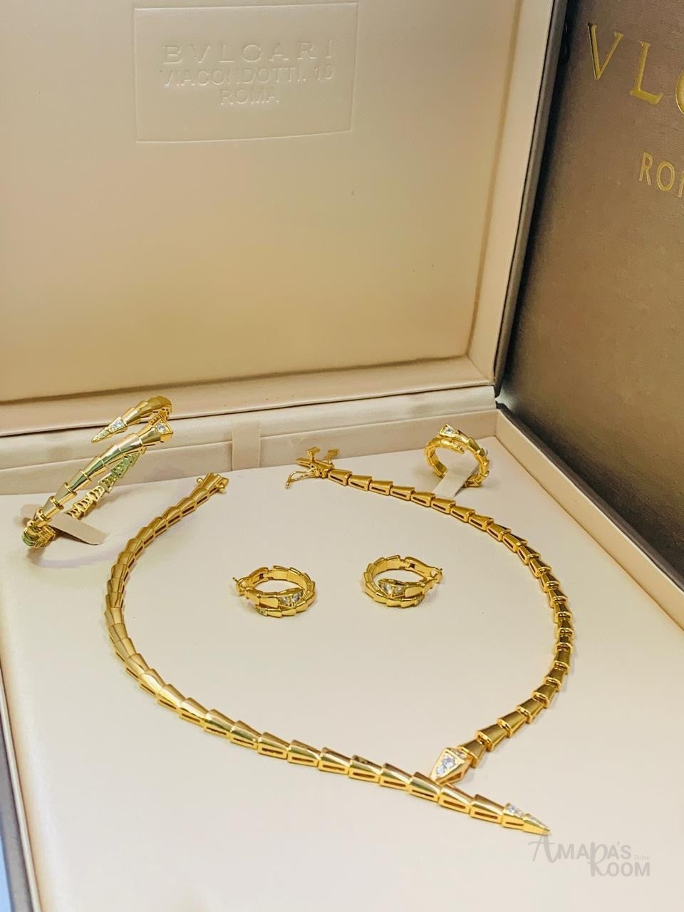 Bvlgari Yellow Gold and Diamond Serpenti Viper
